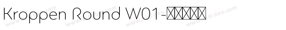 Kroppen Round W01字体转换
